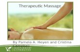 Therapeutic Massage By Pamela A. Heyen and Cristina Campbell.