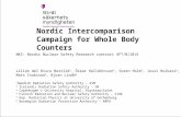 Nordic Intercomparison Campaign for Whole Body Counters NKS- Nordic Nuclear Safety Research contract AFT/B(10)6 Lilián del Risco Norrlid 1, Óskar Halldórsson.