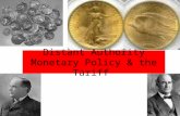 Distant Authority Monetary Policy & the Tariff. Todays Agenda Review Distant Authority Slide Show Homework Study for Unit Test (Thursday!!!)