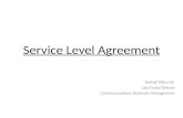 Service Level Agreement Rashid Mijumbi Laia Nadal Reixats Communications Network Management.
