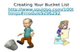 Creating Your Bucket List  gs#module9296292  gs#module9296292 .