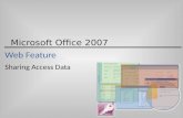 Microsoft Office 2007 Web Feature Sharing Access Data.