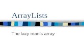 ArrayLists The lazy mans array. Whats the matter here? int[] list = new int[10]; list[0] = 5; list[2] = hey; list[3] = 15; list[4] = 23;