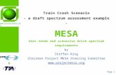 Www.projectmesa.org & Page 1 Train Crash Scenario - a draft spectrum assessment example - MESA User needs and scenarios drive spectrum requirements by.