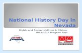 National History Day in Nevada Rights and Responsibilities in History 2013-2014 Program Year.