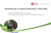 Eating for a Heart-Healthy Lifestyle Understanding Basic Nutrition: The AHAs Diet and Lifestyle Recommendations.