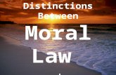 Distinctions Between Moral Law and Ceremonial Law.