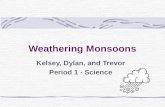 Weathering Monsoons Kelsey, Dylan, and Trevor Period 1 - Science.