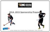 2014 -2015 Sponsorship Proposal Cheltenham Hockey Club | Charlton Kings | Cheltenham | Glos. |GL52 8QF.