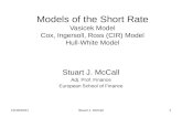 Models of the Short Rate