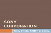 SONY CORPORATION Yuki, Sylvia, Caitlin & Casey. Agenda Sony Commercial Sony Commercial History Global Expansion SWOT Analysis Competitors Industry Analysis.