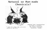 Natural or Man-made Chemicals? Adapted from a presentation by Penny Le Couteur, The Fraser Institute, Vancouver, Canada.