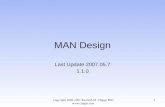 MAN Design Last Update 2007.05.7 1.1.0 Copyright 2002-2007 Kenneth M. Chipps PhD  1.