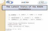 ET-meeting, 22 th Oct. 2013 N. KIMURA/KEK The Latest Status of the KAGRA Cryogenics N. KIMURA A, D. CHEN B, T. KUME A, S. KOIKE A, Y. SAKAKIBARA B, T.