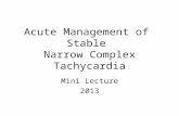 Acute Management of Stable Narrow Complex Tachycardia Mini Lecture 2013.