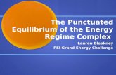 The Punctuated Equilibrium of the Energy Regime Complex Lauren Bleakney PEI Grand Energy Challenge.