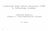 Landstown High School Governors STEM & Technology Academy Advanced Robotics Chapter 5- Electromechanical Systems Dr. Barger.