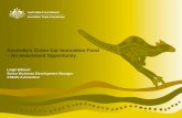 Australias Green Car Innovation Fund â€“ An Investment Opportunity Leigh Wilmott Senior Business Development Manager ASEAN Automotive