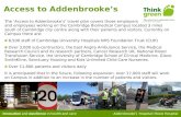 Innovation and excellence in health and care Addenbrookes Hospital I Rosie Hospital Access to Addenbrookes The Access to Addenbrookes travel plan covers.
