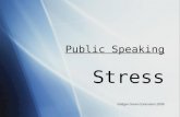 Public Speaking Stress Bridget Green Extension 2008.