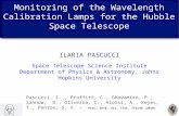 ILARIA PASCUCCI Space Telescope Science Institute Department of Physics & Astronomy, Johns Hopkins University Monitoring of the Wavelength Calibration.