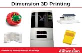 Current Slide Current Slide = Dimension 3D Printing (Introduction) Your personal introduction *Hint - confirm the amount of time the key person has available.