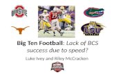 Big Ten Football: Lack of BCS success due to speed? Luke Ivey and Riley McCracken.