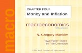 Macroeconomics fifth edition N. Gregory Mankiw PowerPoint ® Slides by Ron Cronovich macro © 2004 Worth Publishers, all rights reserved CHAPTER FOUR Money.