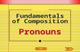 Pronouns Fundamentals of Composition next exit. Pronoun A pronoun is a word that can replace a noun. 10.2a nextprevious exit.