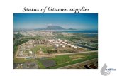 Status of bitumen supplies. Overview Presidential task team Overview of bitumen supply Overview of bitumen demand Factors influencing demand/supply Current.