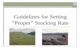 Guidelines for Setting Proper Stocking Rate. Natural & Human Resources Grazing Management Decisions Community Response Climate Topography Veg. Community.