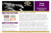 We Serve The Cub The Weekly Newsletter of the Oak Cliff Lions Club, the Greatest Lions Club in all of Lions International!!  Issue.
