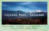 Crystal Park, Colorado First-Order Changes in a Local Mountain Environment (1963-1998)