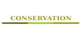 CONSERVATION. In situ Ex situ In situ: Conservation of species in their natural habitat E.g. natural parks, nature reserves Ex situ: Conserving species.