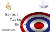 Direct Ticket Entry Ontario One Call 2010 DTE Tutorial.