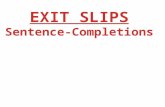 EXIT TICKET The most important thing I learned today was… ____________________________ ____________________________ An example of this is… ____________________________.