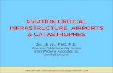 AVIATION CRITICAL INFRASTRUCTURE, AIRPORTS & CATASTROPHES Jim Smith, PhD, P.E. American Public University System Smith-Woolwine Associates, Inc. jfsmith@swva.net.