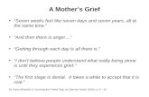 A Mothers Grief Seven weeks feel like seven days and seven years, all at the same time. And then there is anger… Getting through each day is all there.