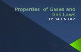 Gases are easily compressed Gases can expand Large amount of space between particles.