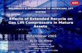 RELIABILITY & OPTIMISATION OF ARTIFICAIAL LIFT SYSTEM 21 st October 2005 By Dr Sib Akhtar MSE (Consultants) Ltd Carshalton, Surrey SM5 2HW info@mse.co.uk.