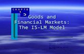 Prepared by: Fernando Quijano and Yvonn Quijano And Modified by Gabriel Martinez 5 C H A P T E R Goods and Financial Markets: The IS-LM Model.