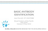 BASIC ANTIBODY IDENTIFICATION Jean Purcelli, MT (ASCP)SBB Blood Centers of the Pacific May 2010 Version 2 May 2012.