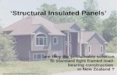 Structural Insulated Panels are they the sustainable solution to standard light framed load- bearing construction in New Zealand ? .