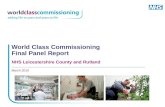 World Class Commissioning Final Panel Report NHS Leicestershire County and Rutland March 2010.