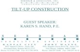 TILT-UP CONSTRUCTION GUEST SPEAKER: KAREN S. HAND, P.E.