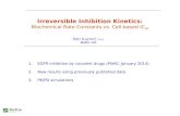 Irreversible Inhibition Kinetics: Biochemical Rate Constants vs. Cell-based IC 50 Petr Kuzmič, Ph.D. BioKin, Ltd. 1.EGFR inhibition by covalent drugs (PNAS,