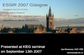 ESSIR 2007 Glasgow Presented at KEG seminar on September 13th 2007 Jan Nemrava, KIZI VŠE nemrava@vse.cz European Summer School in Information Retrieval.