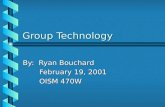 Group Technology By: Ryan Bouchard February 19, 2001 OISM 470W.