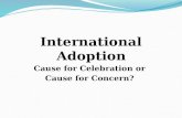 International Adoption Cause for Celebration or Cause for Concern?