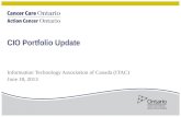 CIO Portfolio Update Information Technology Association of Canada (ITAC) June 18, 2013.